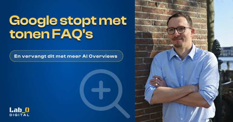 Titel: google stopt met tonen faq's subtitel: en vevrangt dit met meer AI overviews